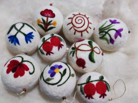 Տոնածառի խաղալիքների պատրաստում