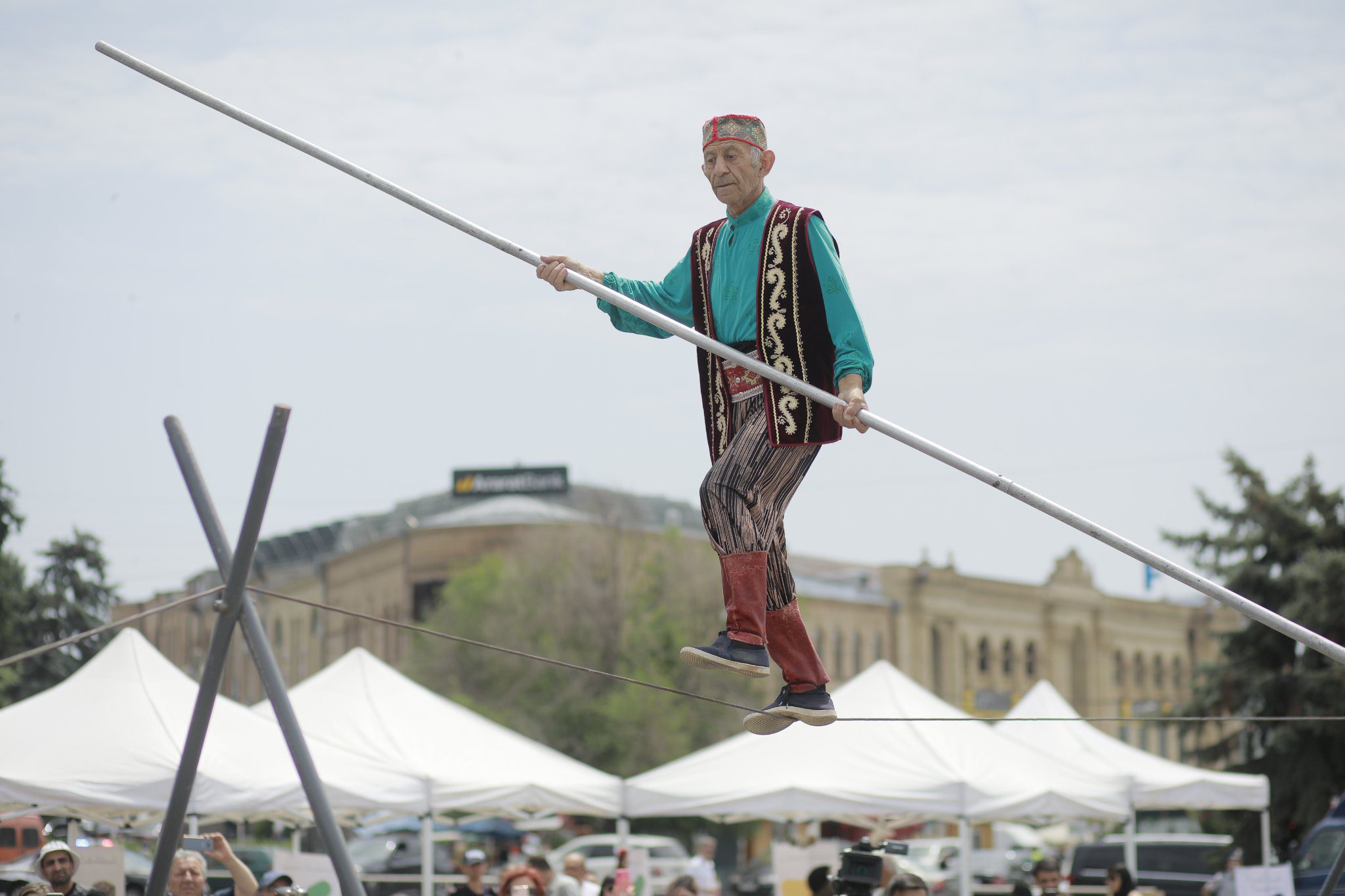 Tight-Rope Walk for Fairs and Carnivals